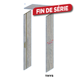 Ebrasement 40 cm pour porte coupe-feu 30 min S63 Laminado 231,5 cm 1 point Chêne gris THYS