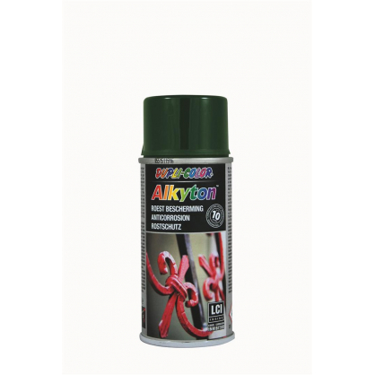 Laque aérosol Alkyton pour métal verte brillante 0,15 L DUPLI-COLOR