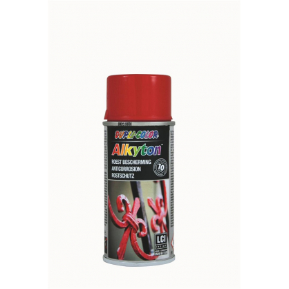 Laque aérosol Alkyton pour métal Rouge Trafic brillante 0,15 L DUPLI-COLOR