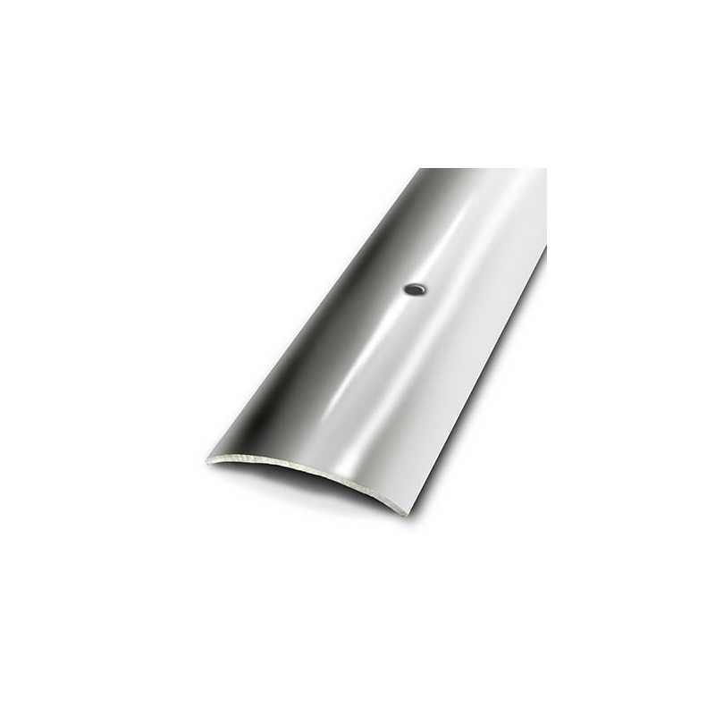 Barre de seuil plate adhésive métal hêtre revêtu 83 x 3 cm