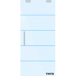 Porte coulissante en verre sécurit 1510 Thytan Sliding 93 x 215 cm THYS