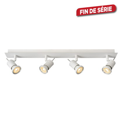 Spot LED Twinny blanc dimmable GU10 4 x 5 W LUCIDE