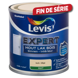 Laque Expert pour bois intérieur Liège Mate 0,25 L LEVIS