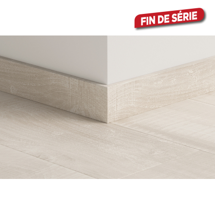 Plinthe pour sol vinyle 240 x 5,8 x 1,2 cm chêne blanc d'Alaska PERGO