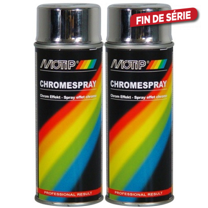 Bombe peinture chrome - effet miroir en spray