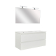 Ensemble de salle de bain Livo blanc brillant 120 cm ALLIBERT