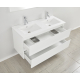 Ensemble de salle de bain Livo blanc brillant 120 cm ALLIBERT