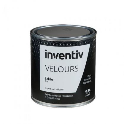 Peinture Velours Sable BS6 0,5 L INVENTIV