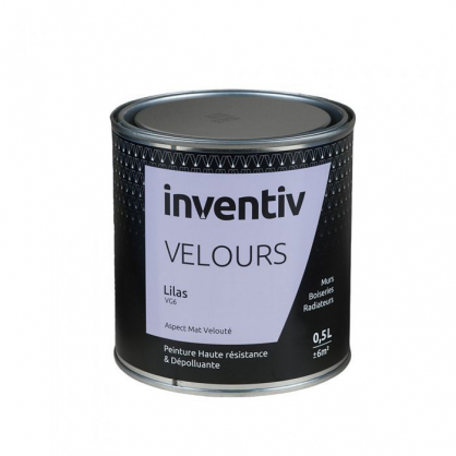 Peinture Velours Lilas VG6 0,5 L INVENTIV