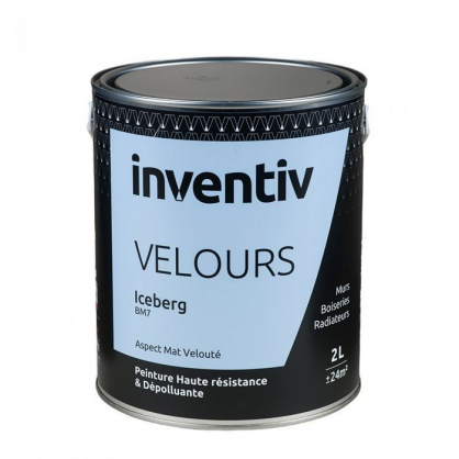 Peinture Velours Iceberg BM7 2 L INVENTIV