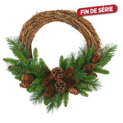 Couronne de Noël Pine Cone Grapevine Ø 41 cm