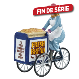 Figurine livreuse de boulangerie LEMAX