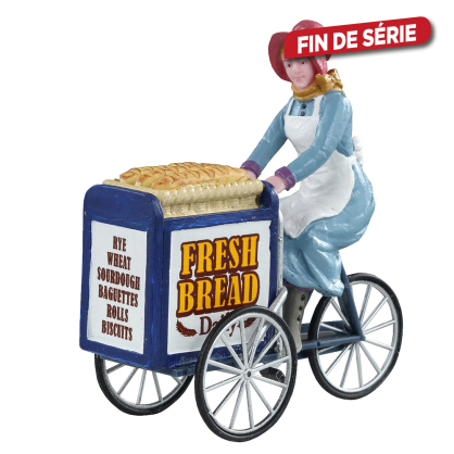 Figurine livreuse de boulangerie LEMAX