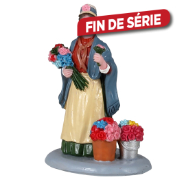 Figurine vendeur de fleurs LEMAX