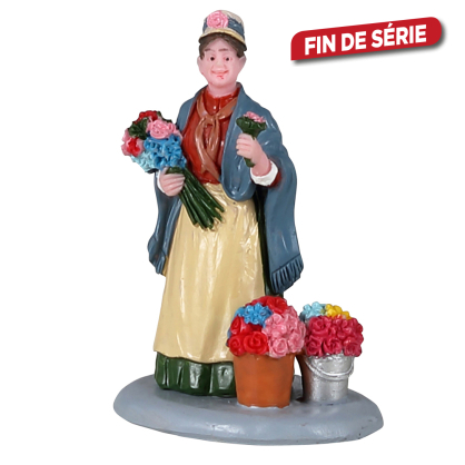 Figurine vendeur de fleurs LEMAX