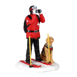 Figurine patrouille de ski LEMAX