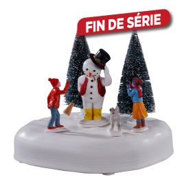 Set de figurines bonhomme de neige et enfants LEMAX