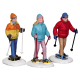 Set de figurines promenade en raquettes 3 pièces LEMAX