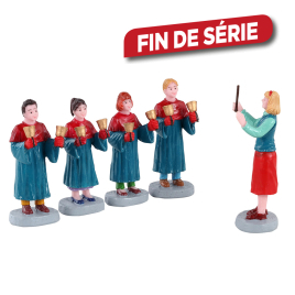 Set de figurines chantant en chur 5 pièces LEMAX