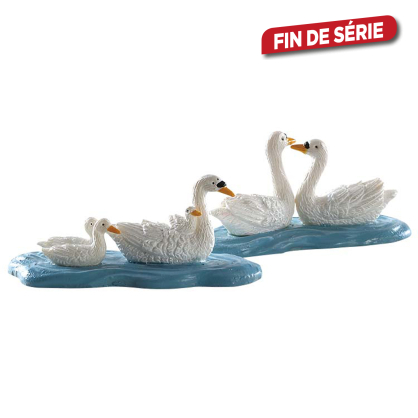 Set figurines de cygnes 2 pièces LEMAX