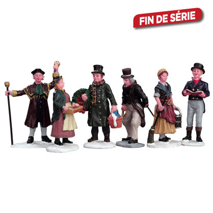 Set de figurines peuple du village 6 pièces LEMAX