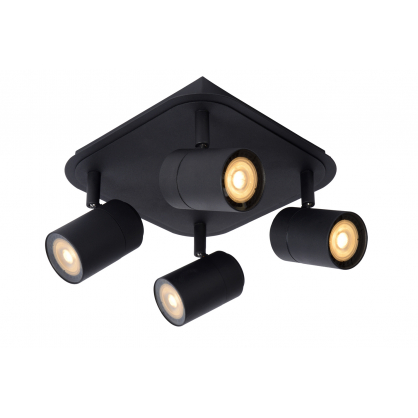 Spot de salle de bain Lennert LED GU10 20 W dimmable noir LUCIDE