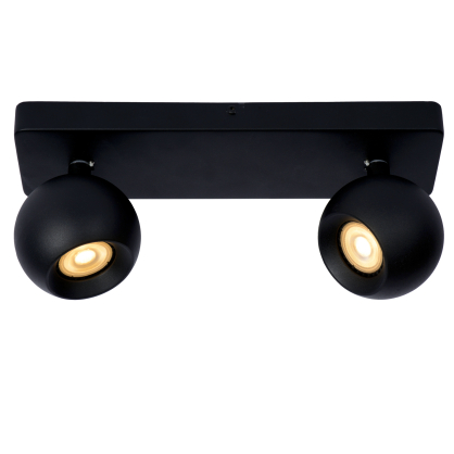 Spot plafond Favori GU10 10 W noir LUCIDE