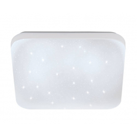 Plafonnier Frania LED 22 x 22 cm 7,4 W blanc cristallin EGLO