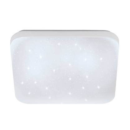 Plafonnier Frania LED 22 x 22 cm 7,4 W blanc cristallin EGLO