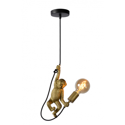 Suspension noire Extravaganza Chimp E27 60 W LUCIDE