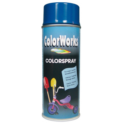 Peinture en spray ColorWorks bleue satinée 0,4 L MOTIP