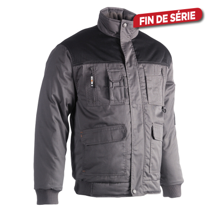 Veste Typhon grise et noire S HEROCK