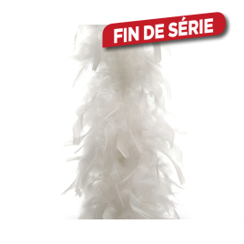 Guirlande de Noël intérieure en plume blanche pour sapin 184 cm DECORIS