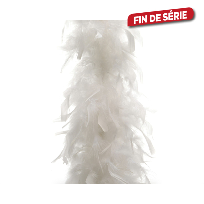 Guirlande de Noël intérieure en plume blanche pour sapin 184 cm DECORIS