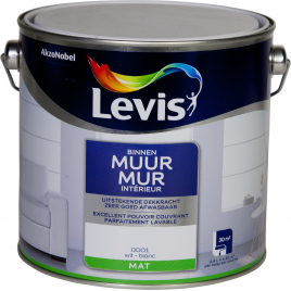 Peinture Mur Intérieur blanche mate 2,5 L LEVIS