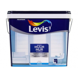 Peinture Mur Intérieur blanche satinée 5 L LEVIS