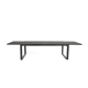 Table de jardin extensible avec plateau en verre 220-340 x 100 x 75 cm