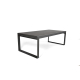 Table de jardin extensible avec plateau en verre 220-340 x 100 x 75 cm