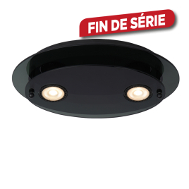 Plafonnier Okno noir 30 x 20 cm GU10 2 x 3 W LUCIDE