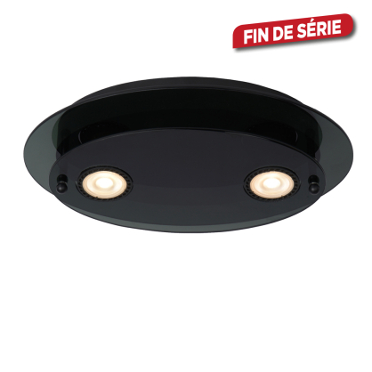 Plafonnier Okno noir 30 x 20 cm GU10 2 x 3 W LUCIDE