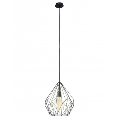 Suspension Carlton noire E27 60 W EGLO