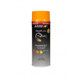 Peinture en spray Crafts jaune melon brillante 0,4 L MOTIP