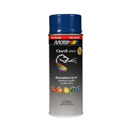 Peinture en spray Crafts bleu saphirin brillante 0,4 L MOTIP