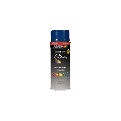 Peinture en spray Crafts bleu saphirin brillante 0,4 L MOTIP