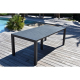 Table de jardin extensible en aluminium anthracite 200-320 x 100 x 75 cm