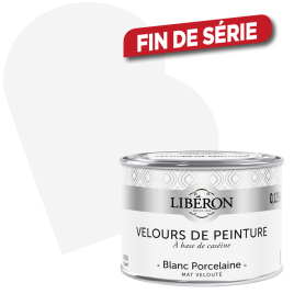 Peinture Velours de Peinture blanc porcelaine mate 0,125 L LIBERON