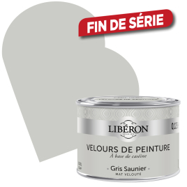 Peinture Velours de Peinture gris saunier mate 0,125 L LIBERON