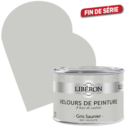 Peinture Velours de Peinture gris saunier mate 0,125 L LIBERON