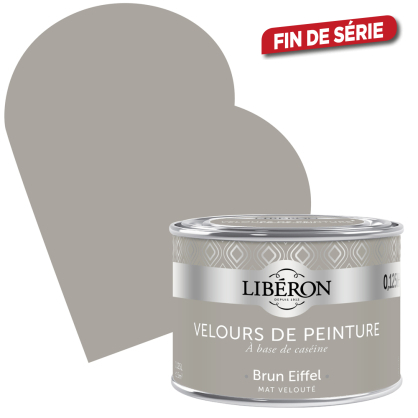 Peinture Velours de Peinture brun Eiffel mate 0,125 L LIBERON