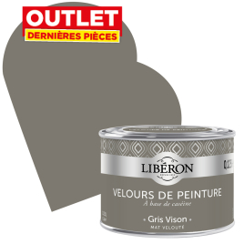 Peinture Velours de Peinture gris vison mate 0,125 L LIBERON